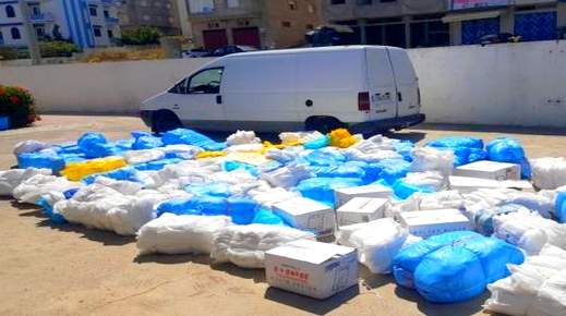 جمارك معبر "باريتشينو" تحجز كميات كبيرة من الأكياس البلاستيكية المهربة