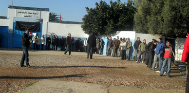 معطلو الناظور ينجحون في نسف المباراة الثانية على التوالي لوزارة الداخلية معطلو الناظور ينجحون في نسف المباراة الثانية على التوالي لوزارة الداخلية
