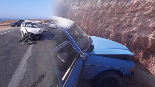 الدريوش.. إصابة سائق سيارة أجرة وسيدتين بجروح متفاوتة الخطورة في حادثة سير قرب الكبداني الدريوش.. إصابة سائق سيارة أجرة وسيدتين بجروح متفاوتة الخطورة في حادثة سير قرب الكبداني