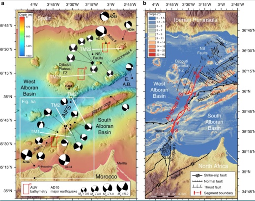 دراسة جديدة تكشف فالقا كان وراء الهزات الأرضية الاخيرة بمنطقة الريف  دراسة جديدة تكشف فالقا كان وراء الهزات الأرضية الاخيرة بمنطقة الريف