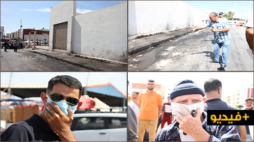 سائقو الطاكسيات بالناظور ينتفضون احتجاجا على خنقهم بالروائح الكريهة المنبعثة من سوق السمك 