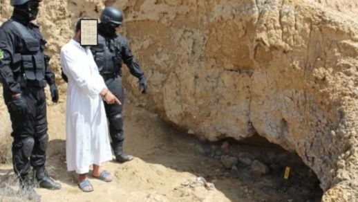 صور... البسيج يكشف موقع منطقة جبلية بالدريوش استغلها ارهابيون في صناغة المتفجرات