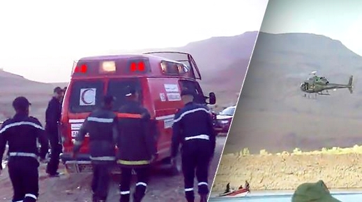 العثور على جثة طفل يرفع حصيلة انقلاب حافلة لنقل المسافرين بـ "واد الدرمشان" إلى 30 قتيلا العثور على جثة طفل يرفع حصيلة انقلاب حافلة لنقل المسافرين بـ "واد الدرمشان" إلى 30 قتيلا