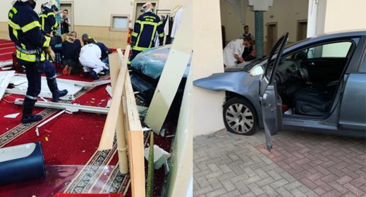 القبض على مقتحم مسجد بسيارته في فرنسا
