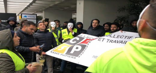 مهاجرون بدون أوراق إقامة يتظاهرون أمام مكتب وزير التوظيف ببلجيكا 
