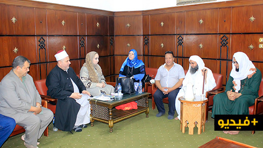 نائب رئيس جامعة الأزهر بمصر يستقبل شيخ الطريقة الكركرية بالعروي نائب رئيس جامعة الأزهر بمصر يستقبل شيخ الطريقة الكركرية بالعروي