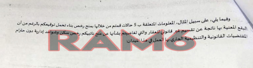 بوووم... حوليش منح رخص بناء تجزئات غير قانونية لمستثمرين في العقار ضمنهم جمعويون وعضو بالمجلس