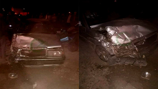 بالصور.. إصابة 4 أشخاص بجروح متفاوتة الخطورة جراء حادثة سير خطيرة بالقرب من صاكا