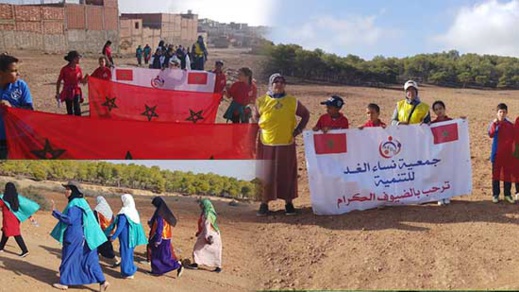 جمعية نساء الغد للتنمية تحتفل بالذكرى 44 للمسيرة الخضراء المظفرة بالمركب السوسيو تربوي بالحرشة جماعة بوعرك