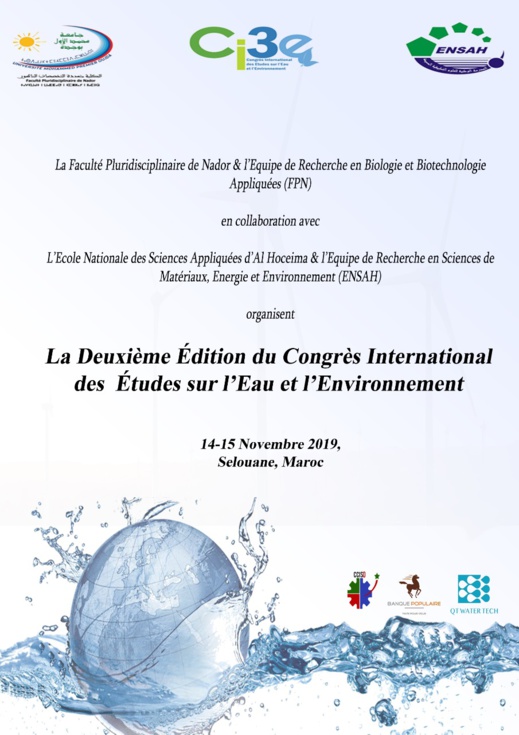 كلية الناظور تحتضن الدورة الثانية من المؤتمر العالمي للدراسات حول الماء والبيئة كلية الناظور تحتضن الدورة الثانية من المؤتمر العالمي للدراسات حول الماء والبيئة
