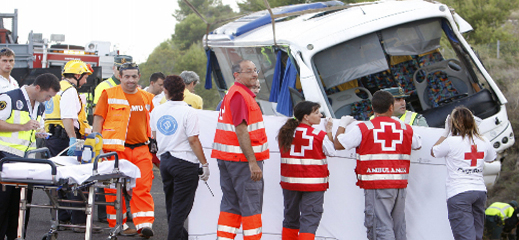 محاكمة مسؤولي شركة للنقل أودت بحياة 8 مغاربة خلال عودتهم من الناظور إلى اسبانيا