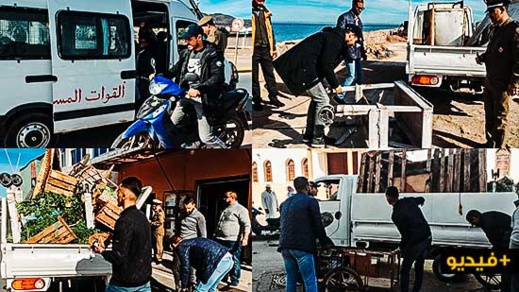 سلطات المقاطعة الحضرية الأولى بالناظور تجدد شنّ حملاتها لتحرير الملك العام سلطات المقاطعة الحضرية الأولى بالناظور تجدد شنّ حملاتها لتحرير الملك العام