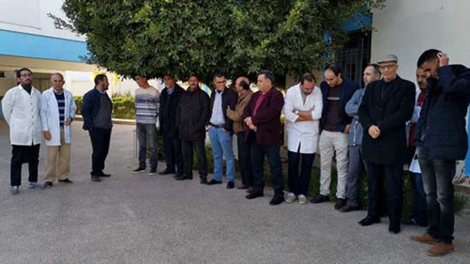 أستاذة يستنكرون الإجراءات الارتجالية التي استهدفت ثانوية "ابن الهيثم" في وقفتين احتجاجيتين بالعروي.