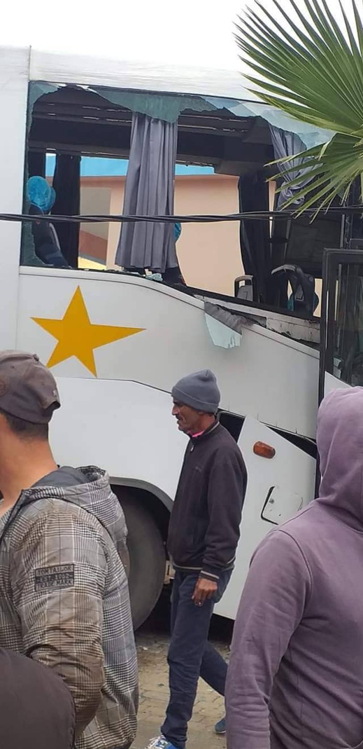 الألطاف الإلهية تحول دون سقوط ضحايا في حادثة حافلة لنقل المسافرين بتزطوطين 