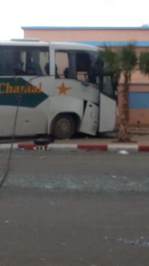 الألطاف الإلهية تحول دون سقوط ضحايا في حادثة حافلة لنقل المسافرين بتزطوطين الألطاف الإلهية تحول دون سقوط ضحايا في حادثة حافلة لنقل المسافرين بتزطوطين