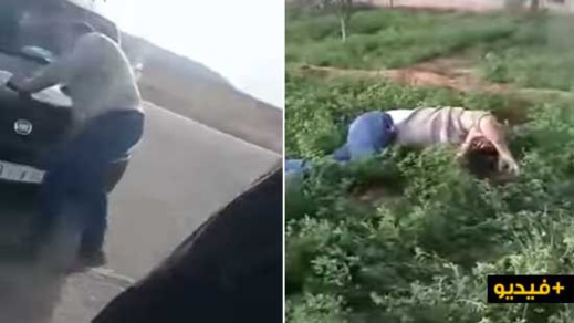 شاهدوا بالفيديو..  فلاح يدهس قائدا بسيارته ويلوذ بالفرار