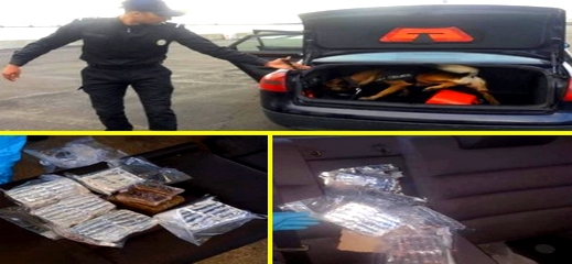 توقيف اسبانيين بحوزتهما 58 كلغ من الحشيش بميناء طنجة توقيف اسبانيين بحوزتهما 58 كلغ من الحشيش بميناء طنجة