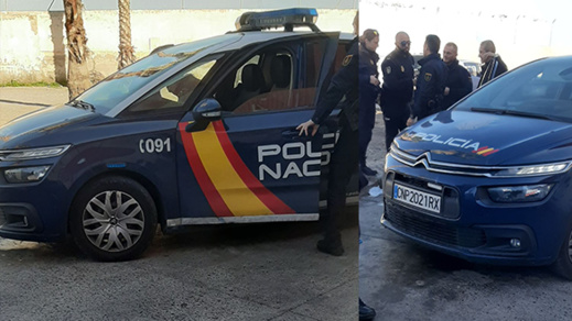 لاجئ سوري يستنفر الشرطة الاسبانية بباب بني انصار لاجئ سوري يستنفر الشرطة الاسبانية بباب بني انصار