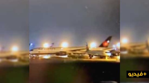 شاهدوا بالفيديو.. لحظة اصطدام عرضي بين طائرتين على مدرج المطار شاهدوا بالفيديو.. لحظة اصطدام عرضي بين طائرتين على مدرج المطار