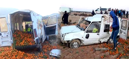 الناظور.. إصابة شخصين بجروح بليغة في حادثة سير مروعة قرب جماعة حاسي بركان الناظور.. إصابة شخصين بجروح بليغة في حادثة سير مروعة قرب جماعة حاسي بركان