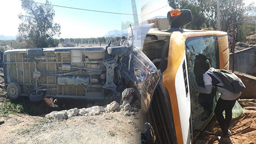خطير.. تسجيل عدة اصابات في صفوف تلاميذ حالة اثنين منهم خطيرة في حادثة سير بميضار خطير.. تسجيل عدة اصابات في صفوف تلاميذ حالة اثنين منهم خطيرة في حادثة سير بميضار