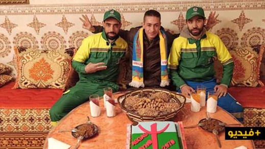الناشط المثير للجدل رشيد زناي يُشرك عمال نظافة بالناظور في احتفائه بـ"أسكاس آماينو" لتبليغ هذه الرسالة