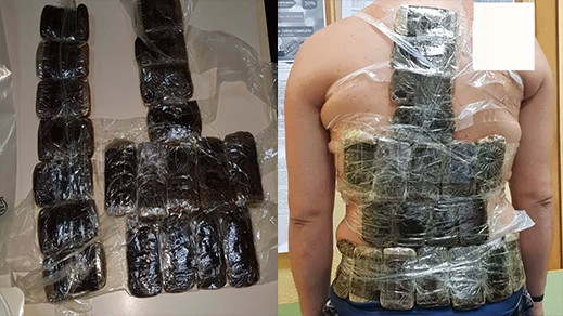 بالصور.. توقيف شخصين بحوزتهما كمية مهمة من الحشيش كانا ينويان تهريبها الى إسبانيا بالصور.. توقيف شخصين بحوزتهما كمية مهمة من الحشيش كانا ينويان تهريبها الى إسبانيا