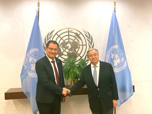 الأمين العام للأمم المتحدة يستقبل محمد بودرا بأمريكا الأمين العام للأمم المتحدة يستقبل محمد بودرا بأمريكا