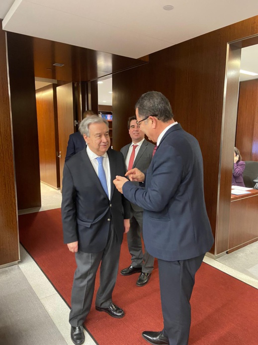 الأمين العام للأمم المتحدة يستقبل محمد بودرا بأمريكا الأمين العام للأمم المتحدة يستقبل محمد بودرا بأمريكا