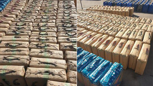 حجز أربعة أطنان و603 كيلوغرام من مخدر الشيرا بالناظور حجز أربعة أطنان و603 كيلوغرام من مخدر الشيرا بالناظور