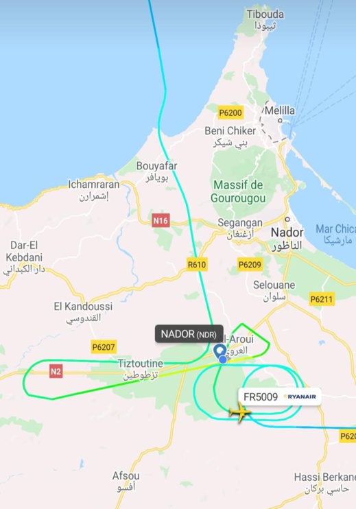 بسبب الضباب الكثيف.. تحويل رحلات جوية من الناظور الى وجدة