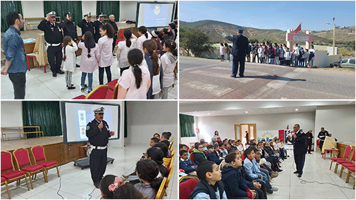 المنطقة الإقليمية للأمن الوطنية تؤطر في مدارس الناظور حملات للتحسيس بقواعد السير المنطقة الإقليمية للأمن الوطنية تؤطر في مدارس الناظور حملات للتحسيس بقواعد السير