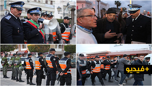 شاهدوا.. سلطات الأمن تمنع تخليد ذكرى 20 فبراير بالناظور