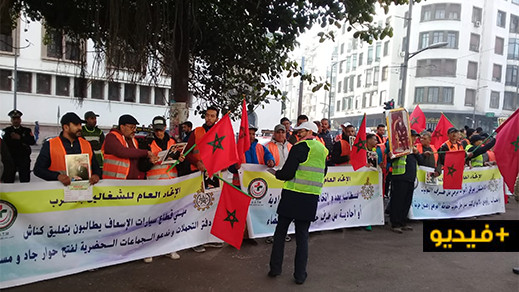 ضمنهم ناظوريون.. مهنيو قطاع "سيارات الإسعاف ونقل الأموات" يحتجون لهذا السبب ضمنهم ناظوريون.. مهنيو قطاع "سيارات الإسعاف ونقل الأموات" يحتجون لهذا السبب