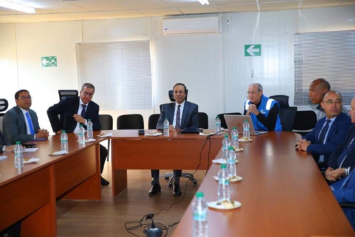 وزير التجهيز وعامل الاقليم يطلعان بإعزانن على تقدم أشغال ميناء الناظور غرب المتوسط 