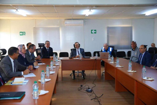 وزير التجهيز وعامل الاقليم يطلعان بإعزانن على تقدم أشغال ميناء الناظور غرب المتوسط 