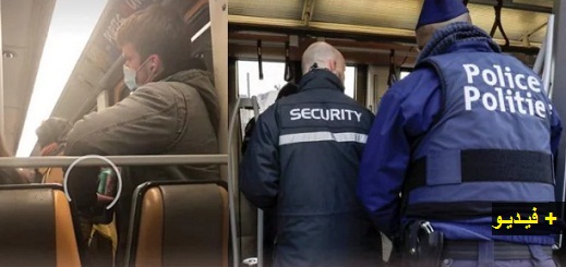 شاهدوا.. شخص يشتبه في نشره لفيروس "كورونا" داخل حافلة والشرطة تعتقله ببلجيكا
