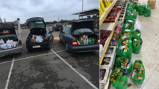 في عز محنة فيروس كورونا.. رابطة الشبابة والتنمية والتضامن بالناظور تدعم الأسر المعوزة في عز محنة فيروس كورونا.. رابطة الشبابة والتنمية والتضامن بالناظور تدعم الأسر المعوزة