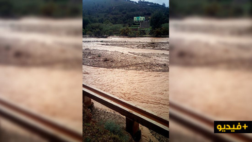 شاهدوا.. إرتفاع كبير في منسوب مياه واد أمقرن بتمسمان شاهدوا.. إرتفاع كبير في منسوب مياه واد أمقرن بتمسمان