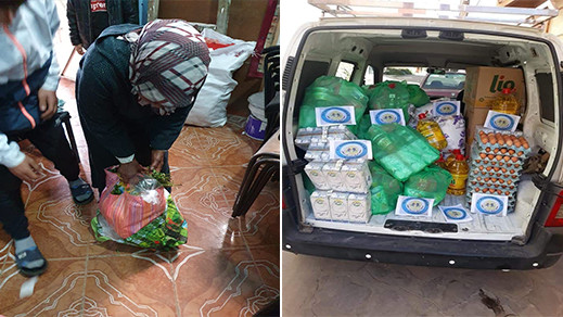 توزيع أزيد من 400 قفة على الأسر المعوزة بمدينة الناظور 