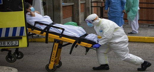 إستمرار إنخفاض عدد الوفيات بسبب فيروس كورونا في إسبانيا 