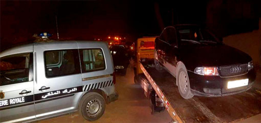 الدريوش.. اعتقال شخص خرق حظر التجوال الليلي وحجز سيارة تحمل صفائح مزورة ببن الطيب الدريوش.. اعتقال شخص خرق حظر التجوال الليلي وحجز سيارة تحمل صفائح مزورة ببن الطيب