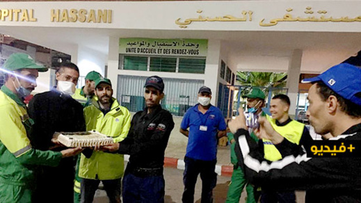 بعد تكريمه مُعالجي ضحايا كورونا بالناظور.. الناشط زناي يحتفي بعمال النظافة المُجابهين للجائحة