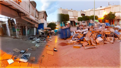 بلدية الناظور تشرع في إزالة أكوام الأزبال بالسوق المركب استعدادا لاستئناف العمل بلدية الناظور تشرع في إزالة أكوام الأزبال بالسوق المركب استعدادا لاستئناف العمل