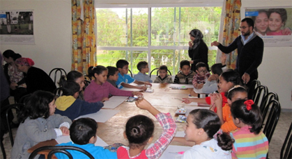 تنظيم ورشات في فن الموزاييك والفن التشكيلي بمدينة إمزورن تنظيم ورشات في فن الموزاييك والفن التشكيلي بمدينة إمزورن