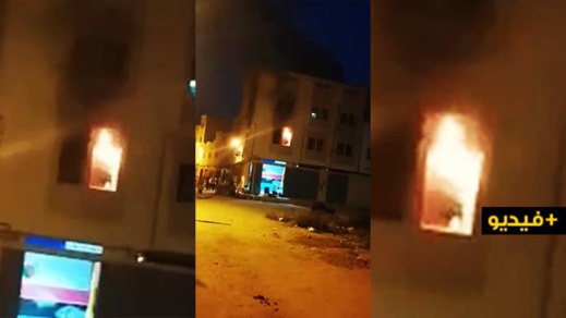  شاحن هاتف يتسبب في إندلاع حريق في منزل مكون من طابقين  بحي تاويمة