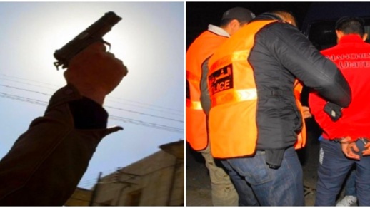 شرطي يستخدم مسدسه لتحييد مجرم وصاحب سوابق في حالة هستيرية شرطي يستخدم مسدسه لتحييد مجرم وصاحب سوابق في حالة هستيرية