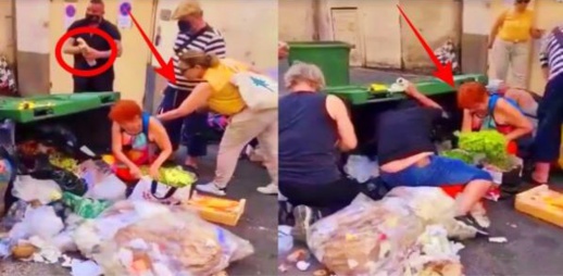 شاهدوا.. فرنسيون يبحثون في قمامة أزبال عما يقتاتون به في أوج "أزمة كورونا"
