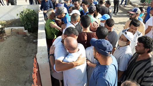  تشييع جثماني ضحيتي حادث "التريبورتور" بأمجاو إلى مثواهما الأخير بالدريوش