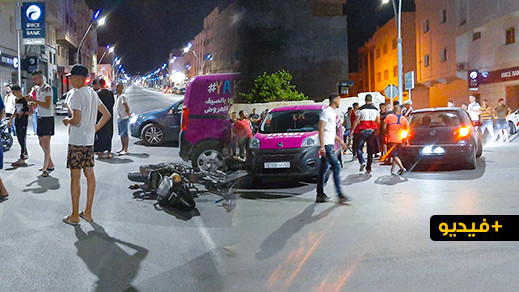 نقل سائق دراجة نارية في حالة حرجة إثر إصابته في حادثة خطيرة بأزغنغان 